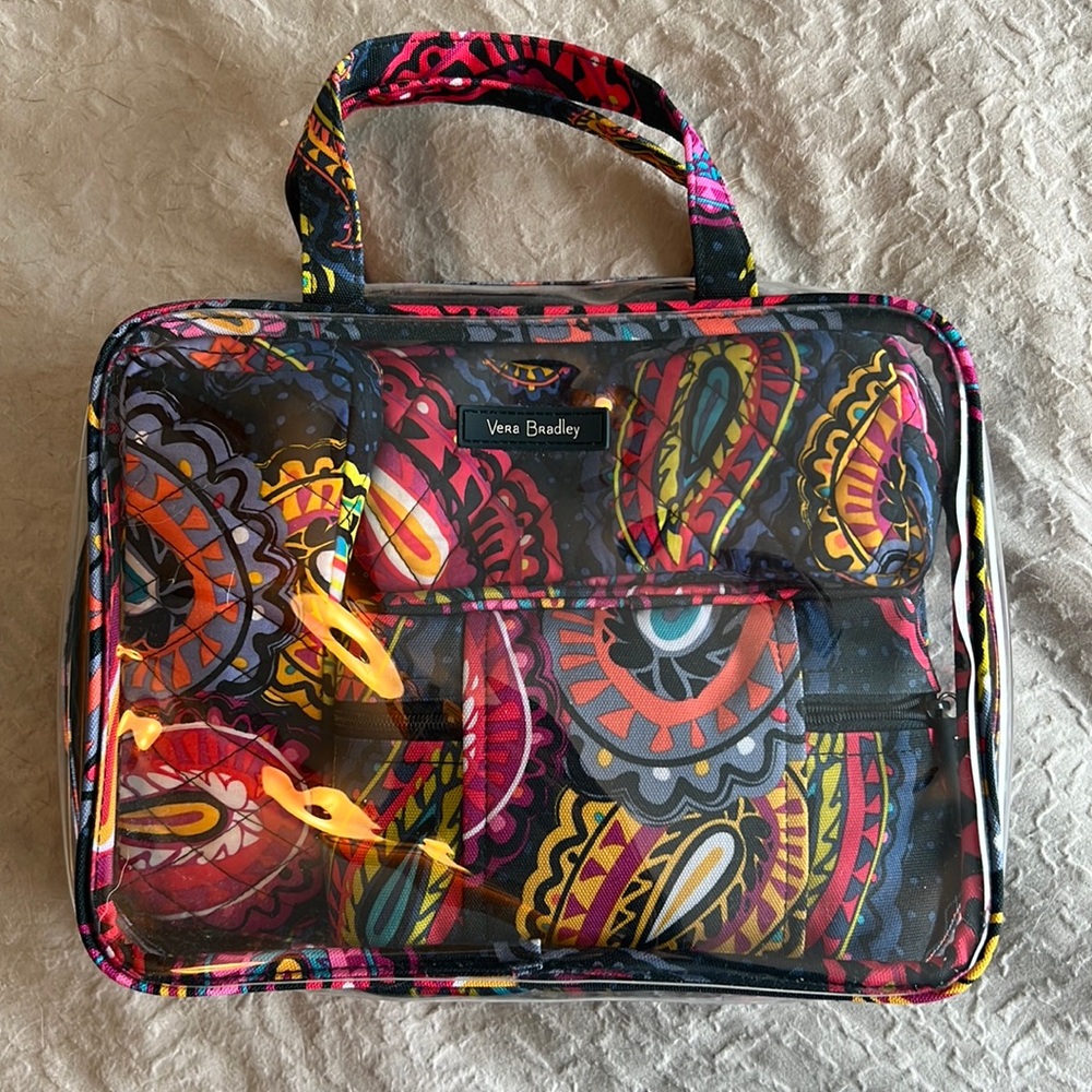 Vera Bradley 4 Piece Cosmetic Bag Set